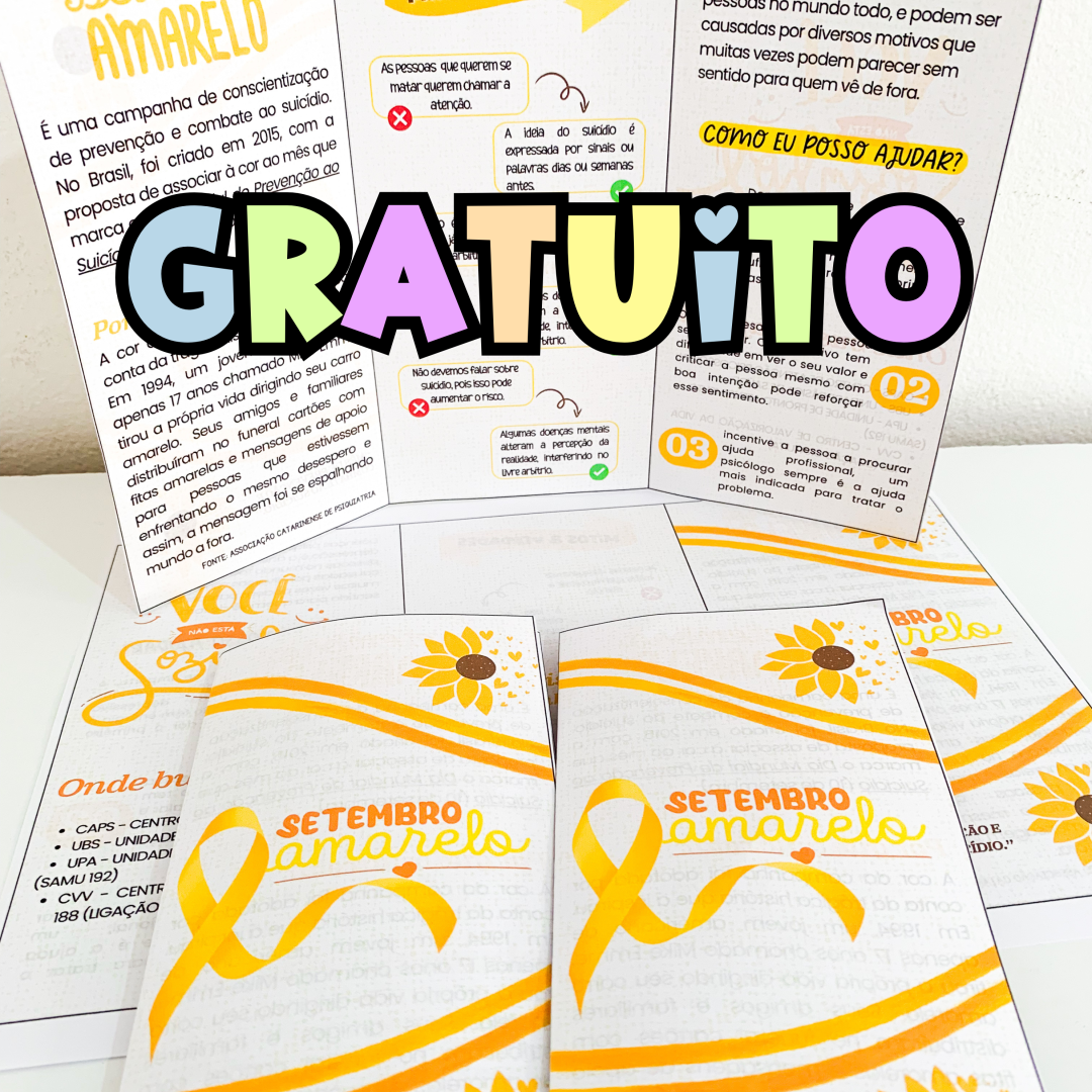 Folder Setembro Amarelo
