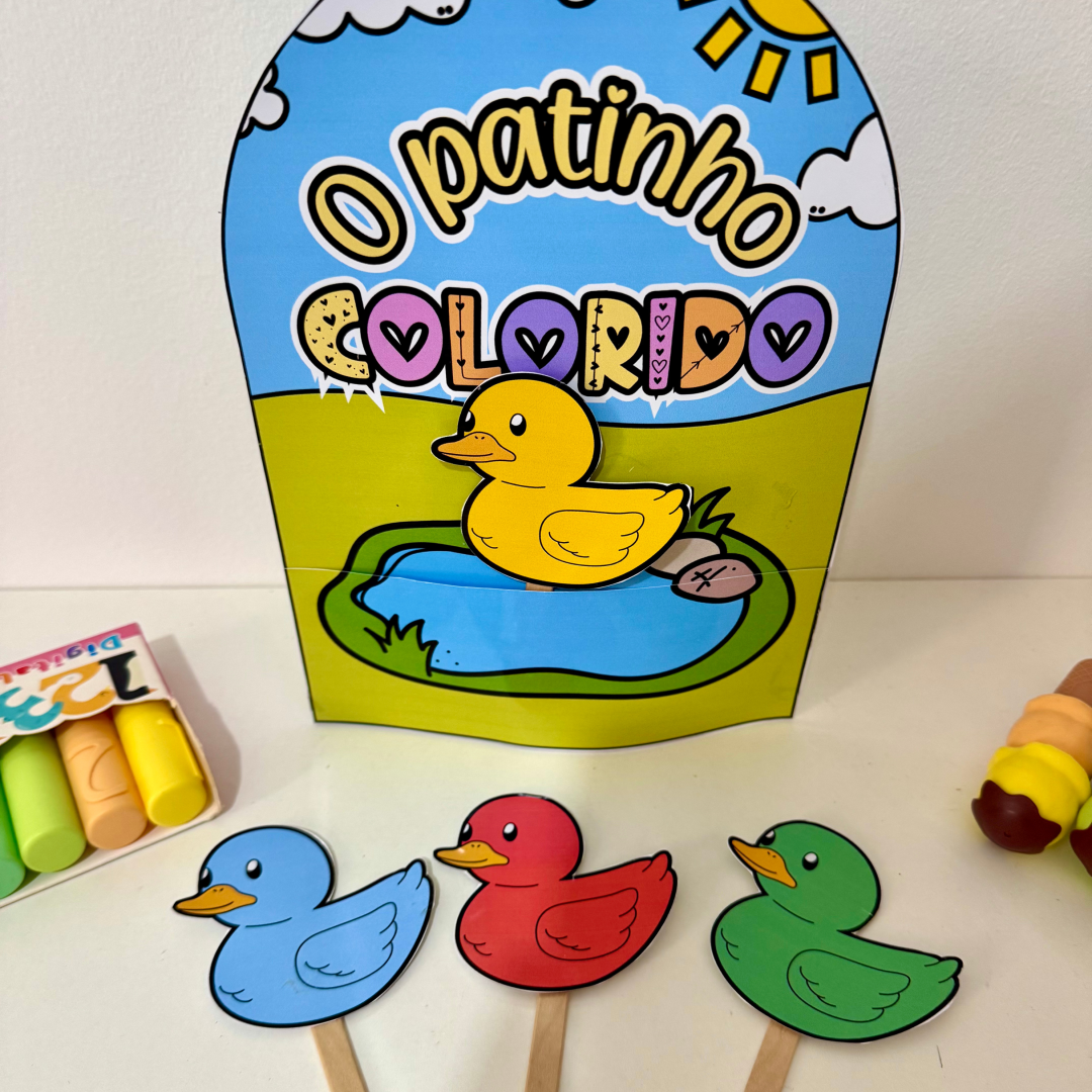 Luva Patinho Colorido