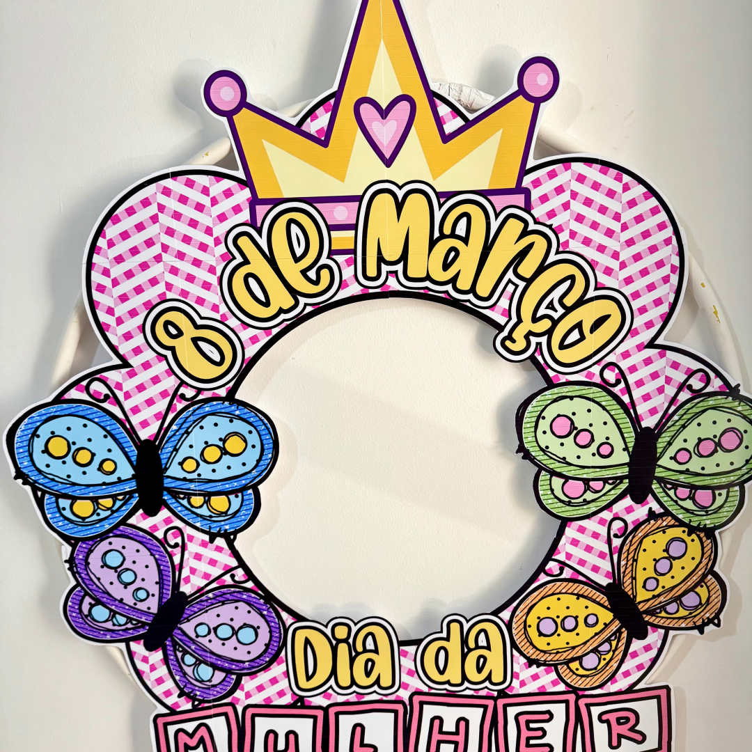 Decoração Bambolê Dia da Mulher