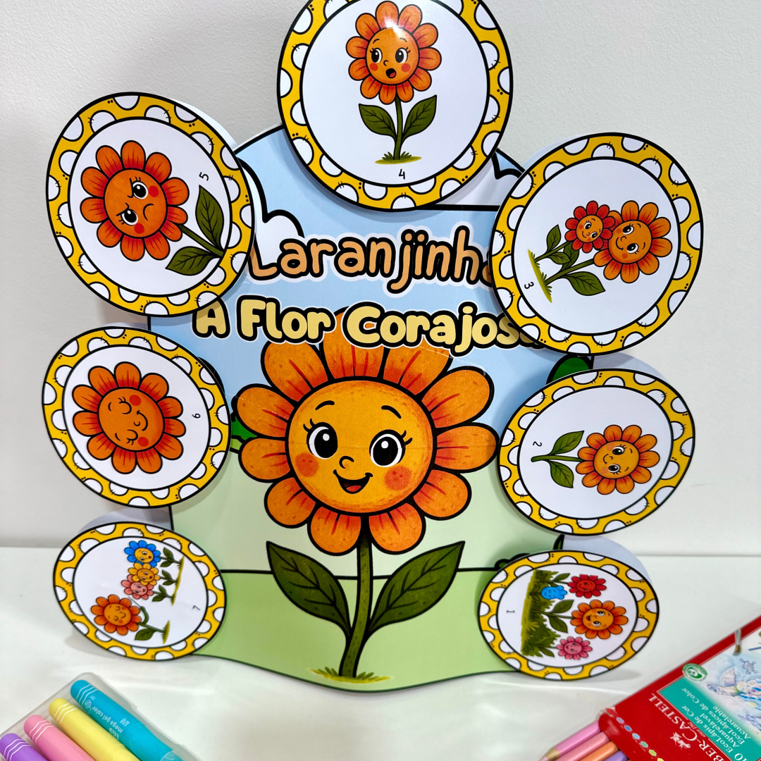 Luva "Laranjinha, A Flor Corajosa"